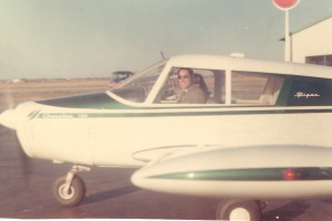 Thanksgiving 1970, Frank & Kazumi flying out of Houston Hobby Airport returning to Austin, Texas